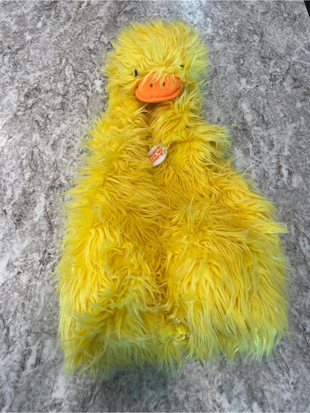 Going Wild Duck Chicken Fluffy Yellow Plush Hooded Costume 24 Months